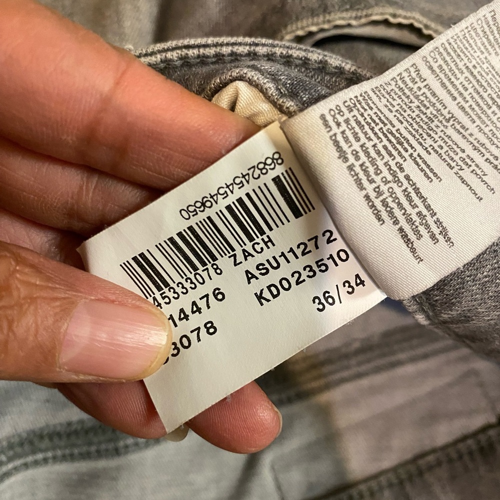Mavi Zach Light‎ Gray Straight Jeans - Picture 4 of 8